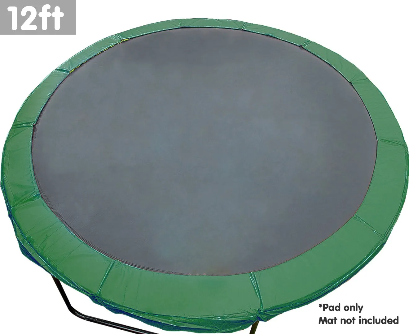 12ft Trampoline Replacement Spring Pad Round Cover - Green