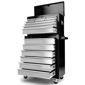 15 Drawer Tool Box Storage Cabinet Chest for Garage Trolley Mechanic Toolbox