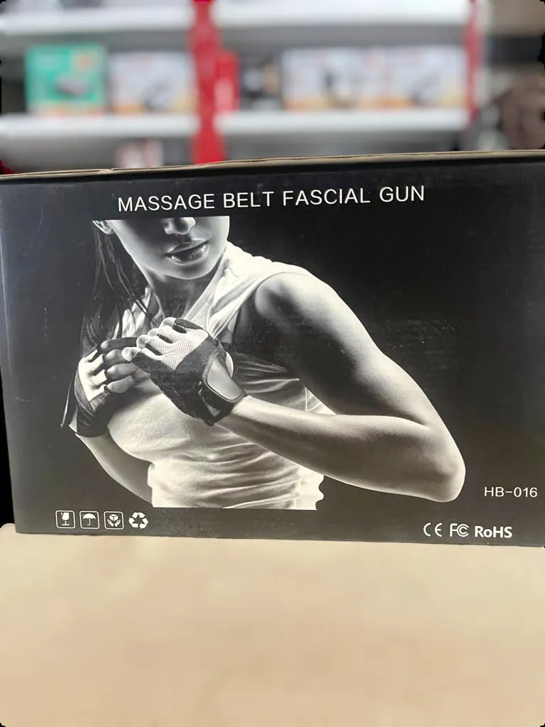 2 in 1 Massager Belt & Fascial Gun HB-016