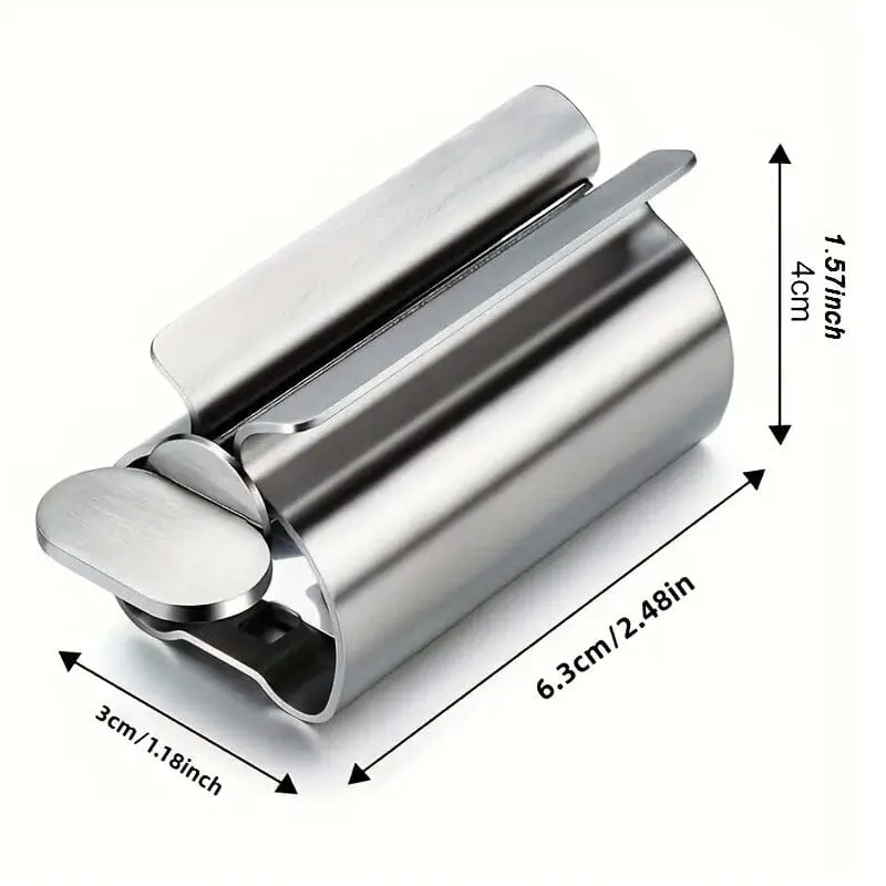 2-Pieces: Stainless Steel Toothpaste Squeezer