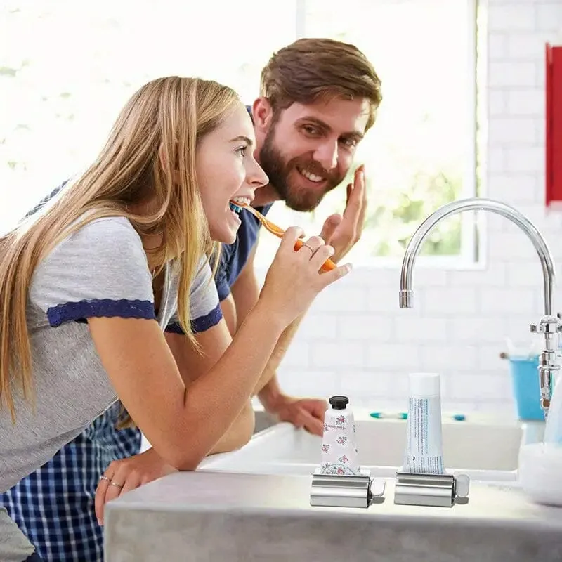 2-Pieces: Stainless Steel Toothpaste Squeezer