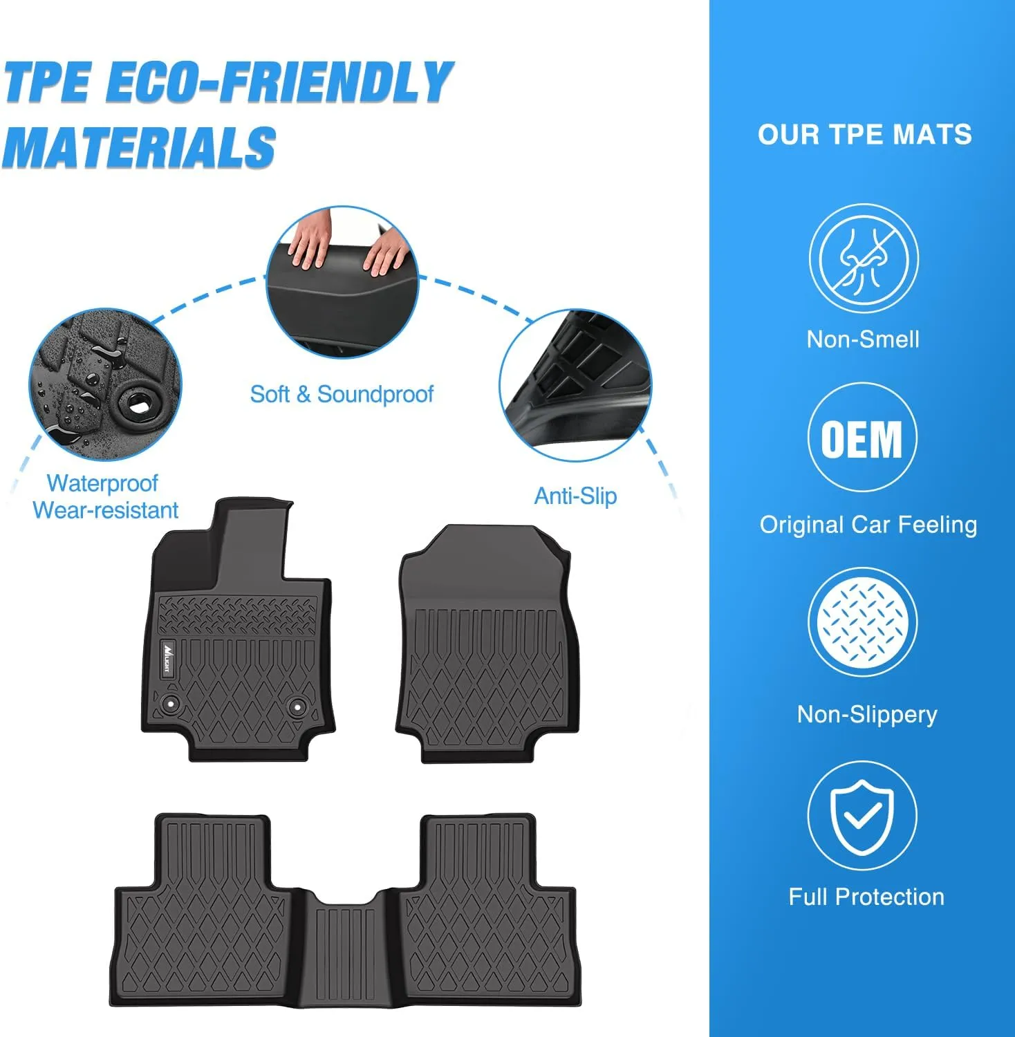 2019-2025 Toyota RAV4 TPE Floor Mats