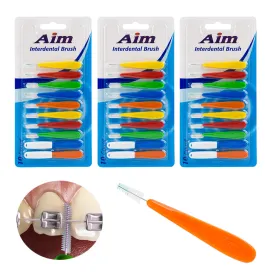 30Pc Professional Interdental Slim Brush Dental Cleaners Tight Teeth Mouthwash !