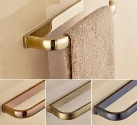 Antique Brass Lavatory Towel Rack Bathroom Accessory