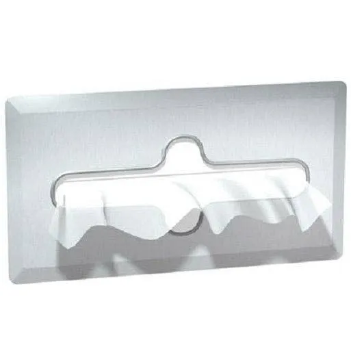 ASI 02594-SS Facial Tissue Dispenser, 11-11/16" L x 6-3/8" W, Recessed-Mounted, Stainless Steel