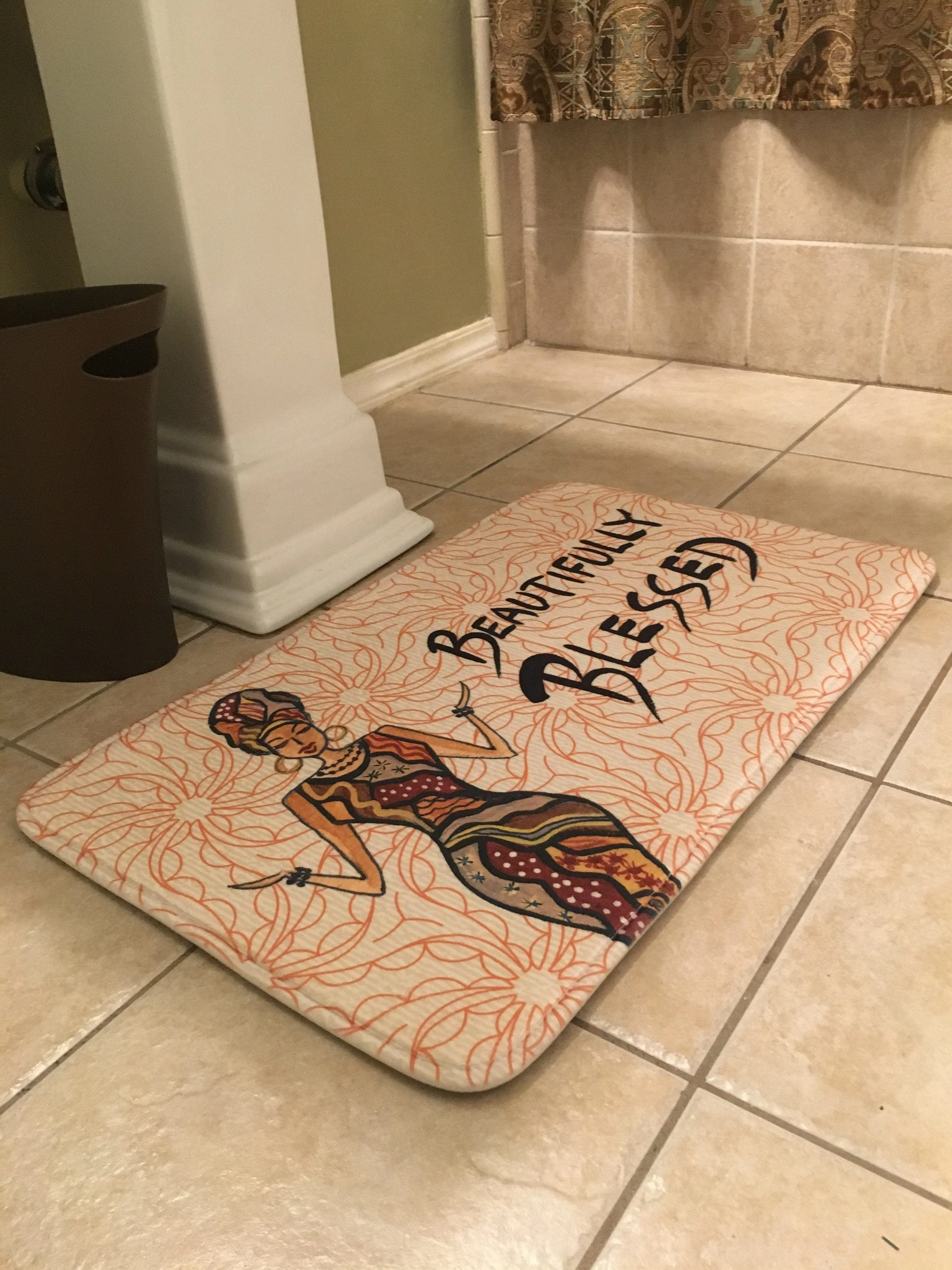 Beautifully Blessed Memory Foam Bath Mat