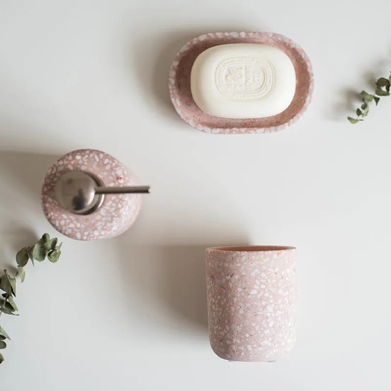 Bella Terrazzo Bathroom Accessory Set