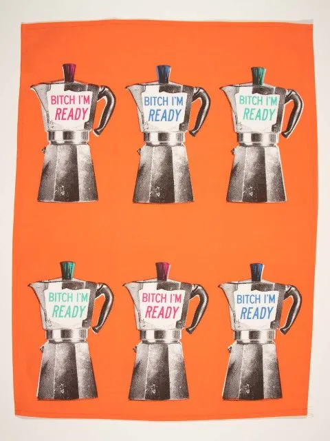 Bitch I'm Ready Dish  Dish Towel
