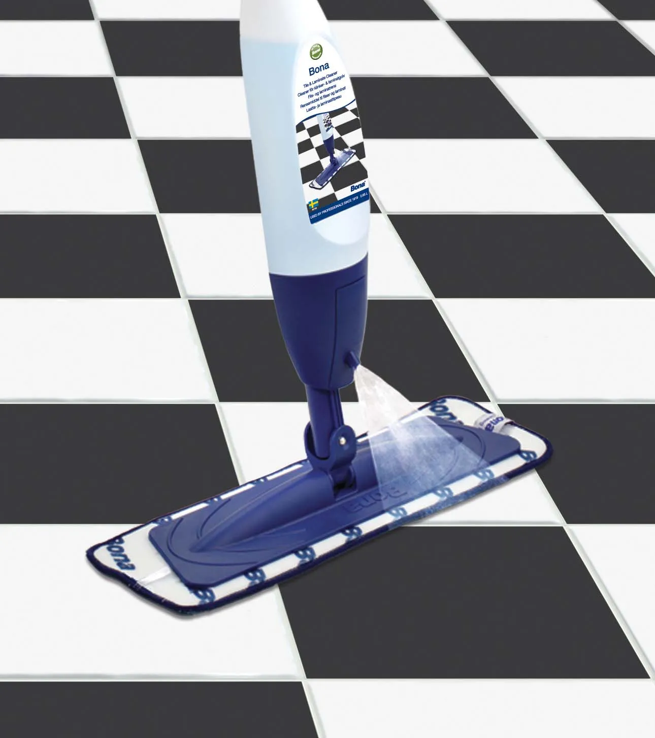 Bona SPRAY MOP il rivoluzionario sistema di pulizia per pavimenti in legno o ceramiche