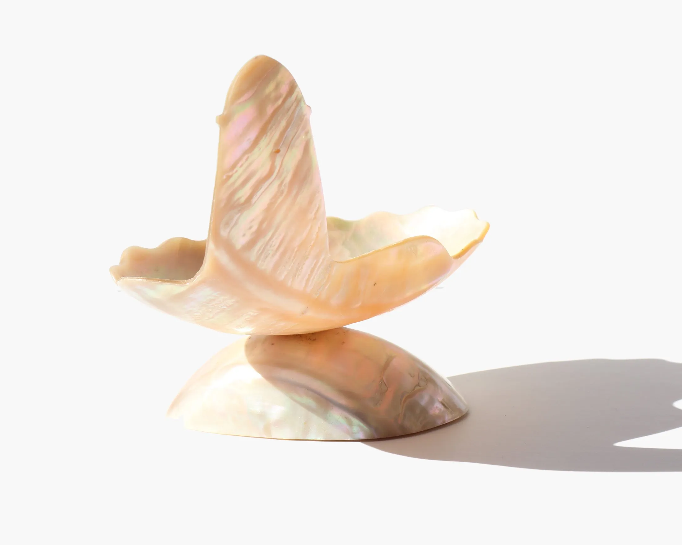 Carved Mother of Pearl Lighthouse Vanity Dish