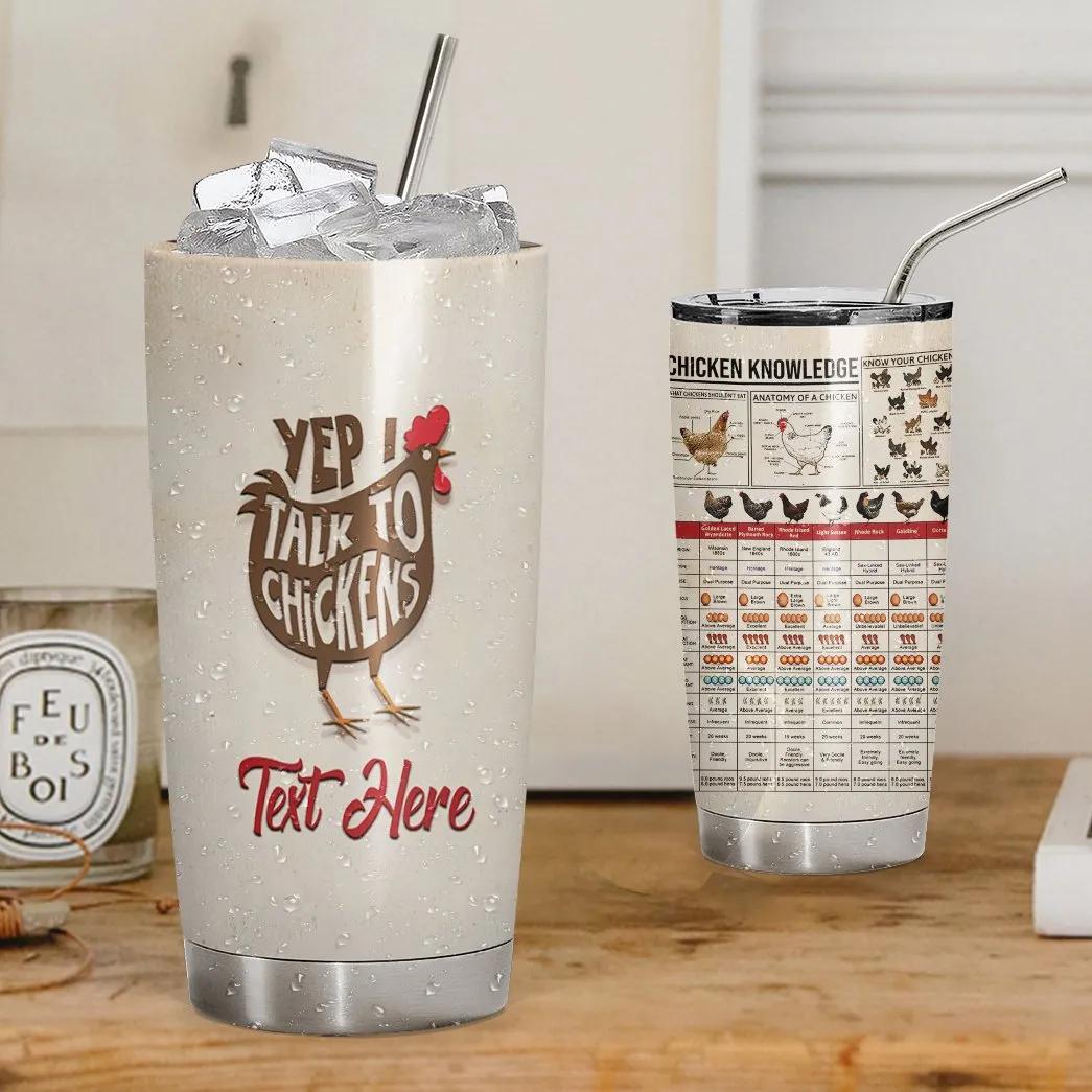 Chicken Personalized Tumbler Knowledge