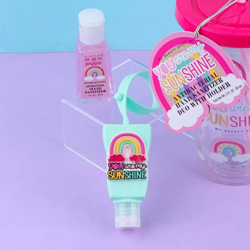 Double Layer ACRYLIC Cup With Hand Sanitizer - Sunshine