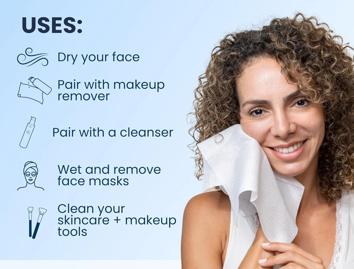 Douxy Eco-Friendly Plant Based Premium Disposable Facial Towels