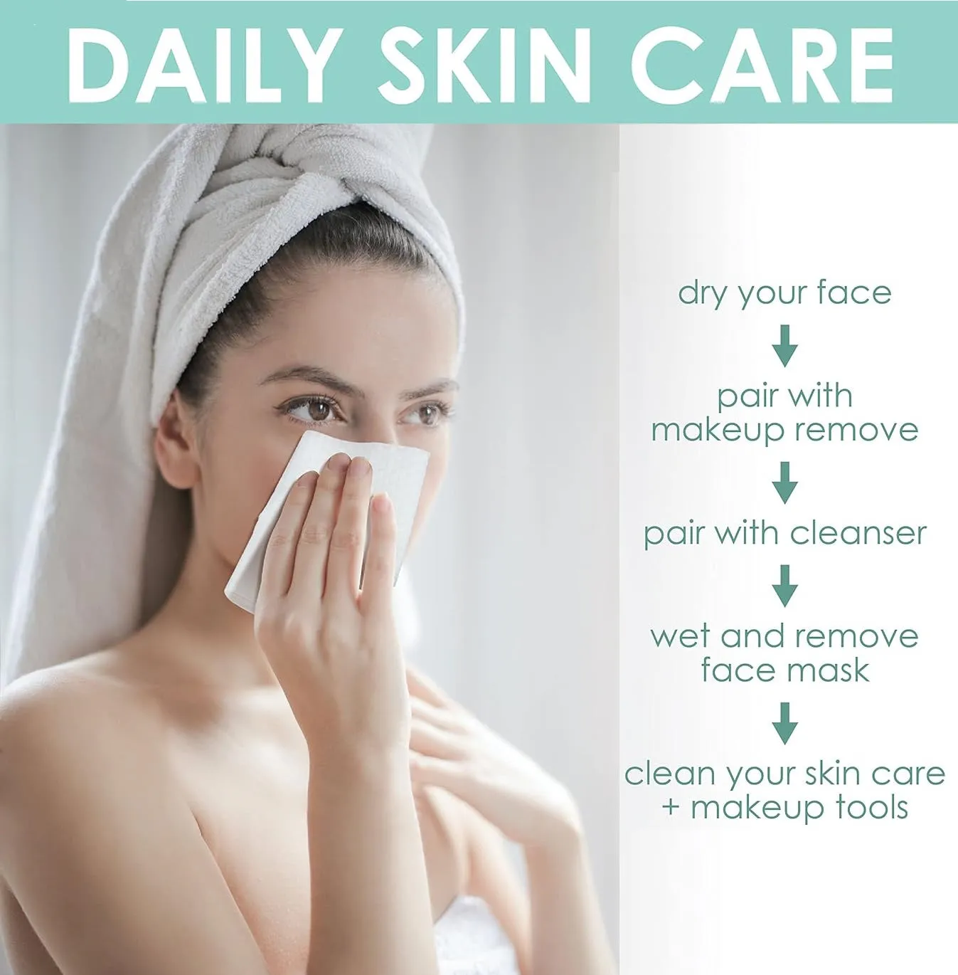Douxy Eco-Friendly Plant Based Premium Disposable Facial Towels