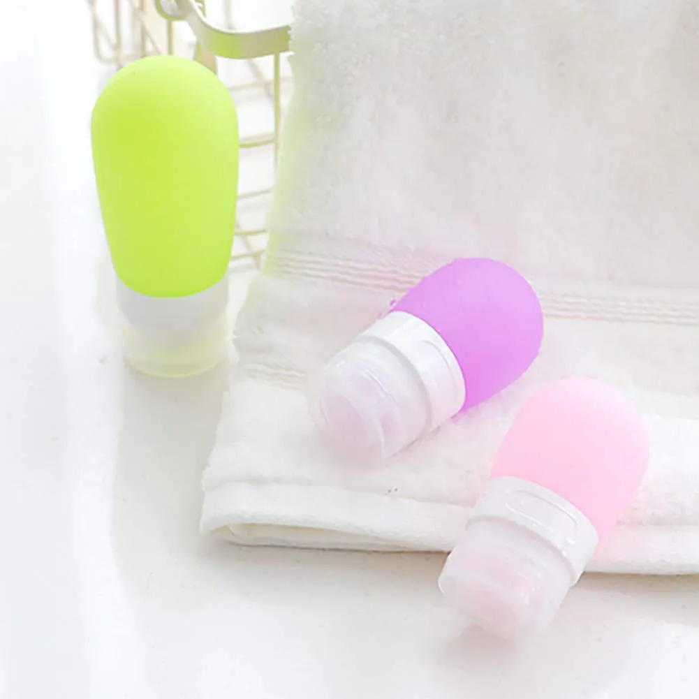 Empty Silicone Portable Travel Packing Press Bottle