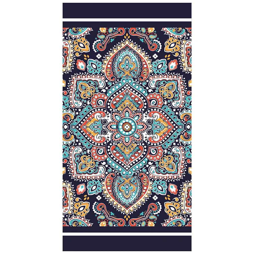 Folk Printing Bath Towel
