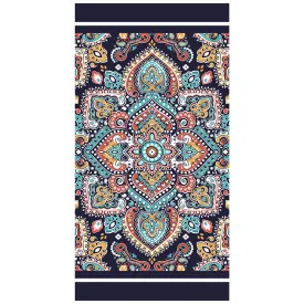 Folk Printing Bath Towel