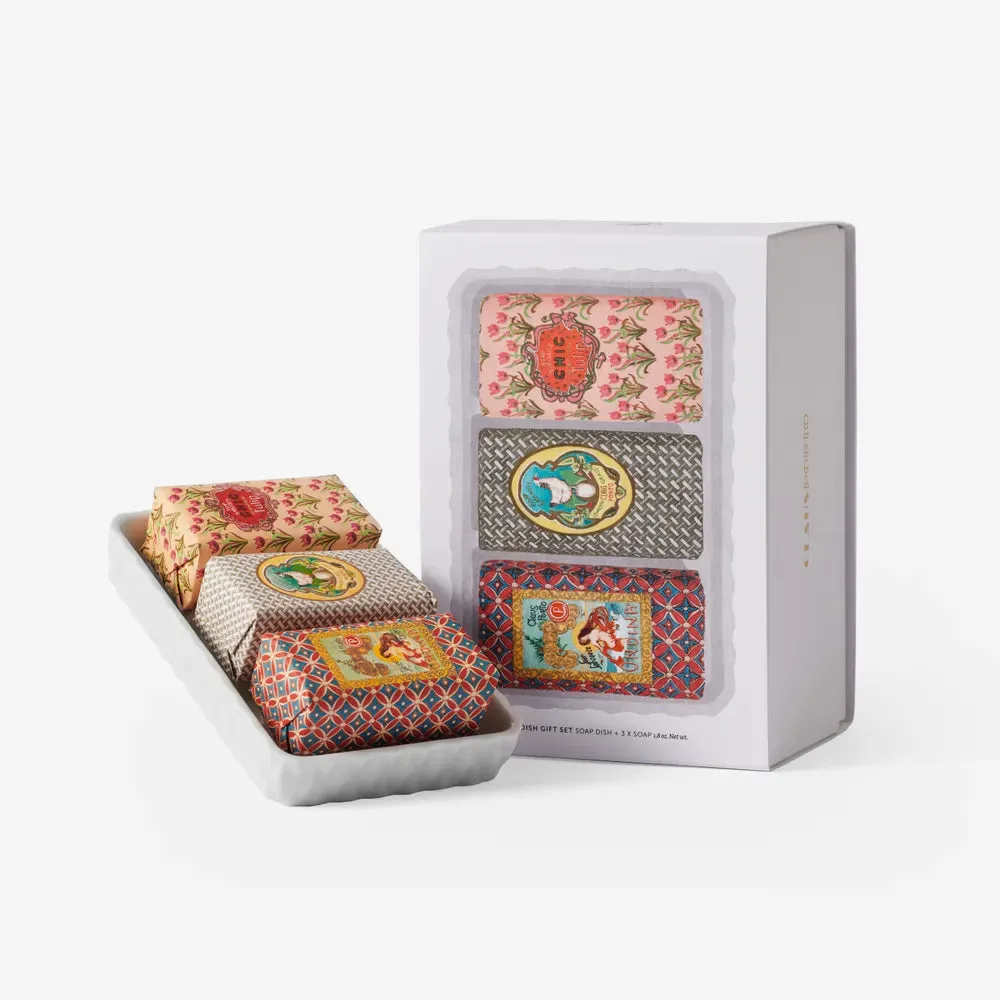 Gift Set Soap Dish & Classico Mini Soaps