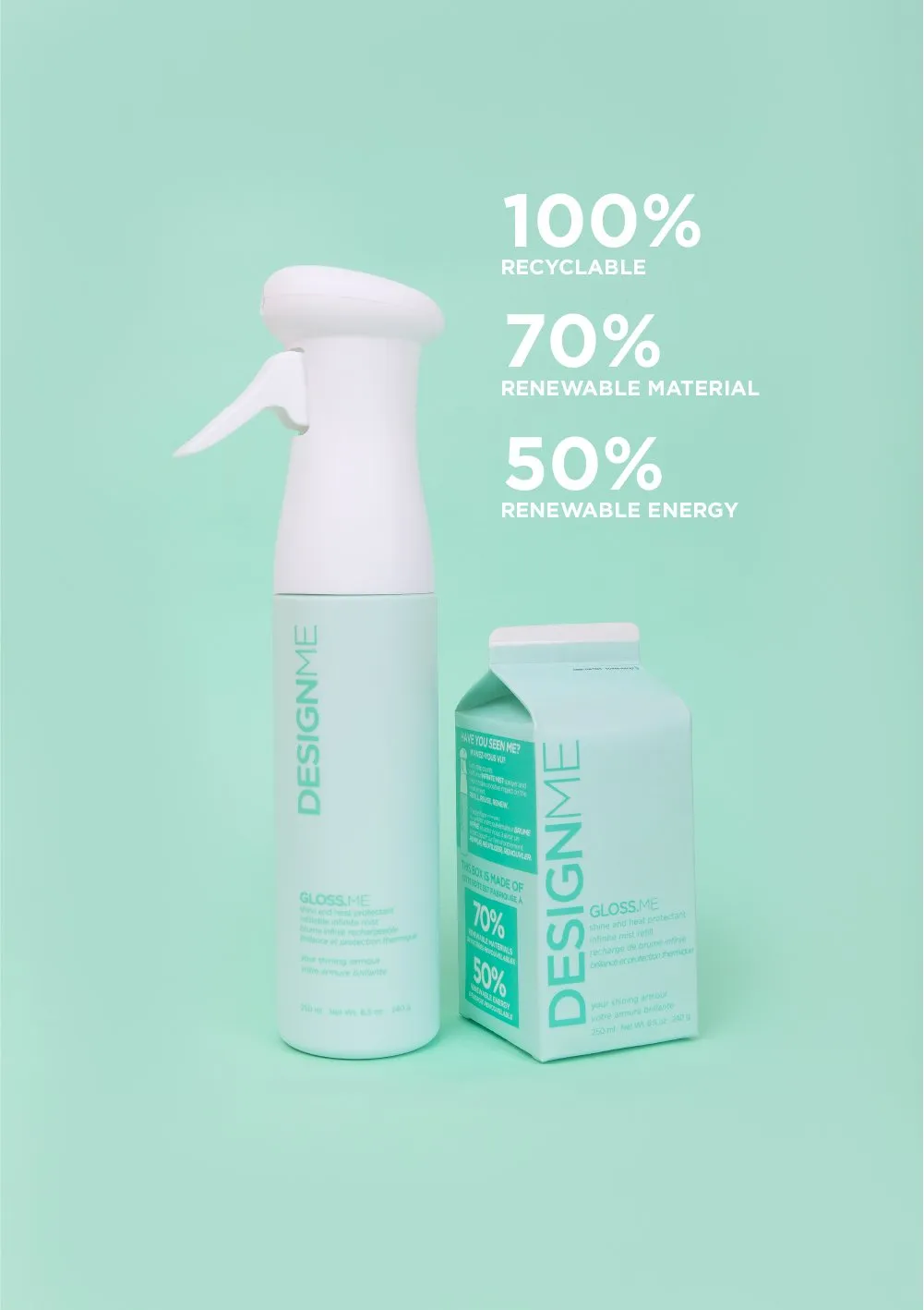 GLOSS.ME • INFINITE MIST HEAT PROTECTANT REFILL