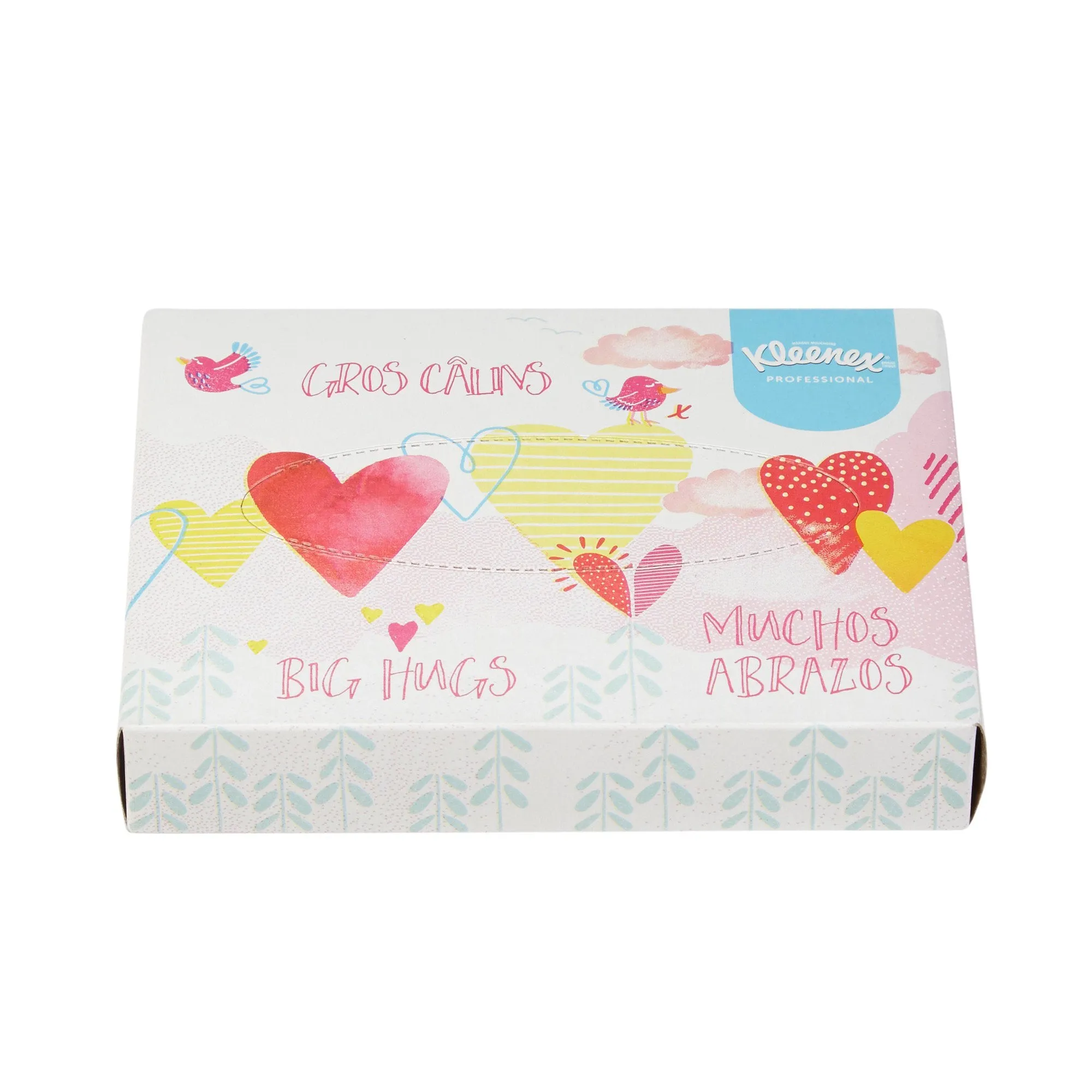 Kleenex Junior Facial Tissue, 2-Ply, Flat Box, White