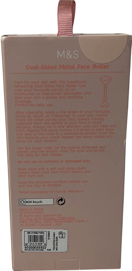 M&S Sculpting Metal Facial Massager One size