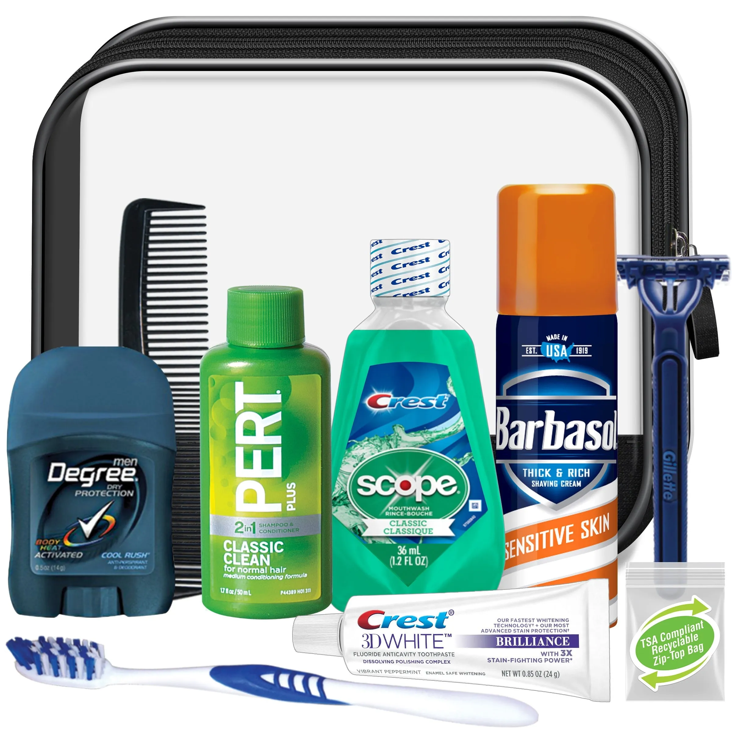 Men's Get Away 10 pc Travel Kit
