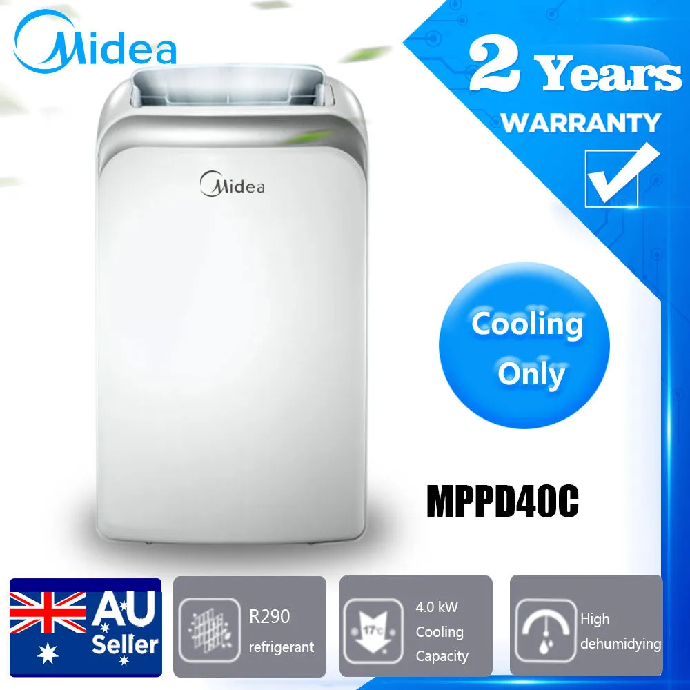 Midea 3.3 KW/4.0 kW Portable Air Conditioner Cooling  Heating/Cooling Remote Fan Cooler dehumidifying MPPD33H/MPPD40C (11418 BTU/13840 BTU)