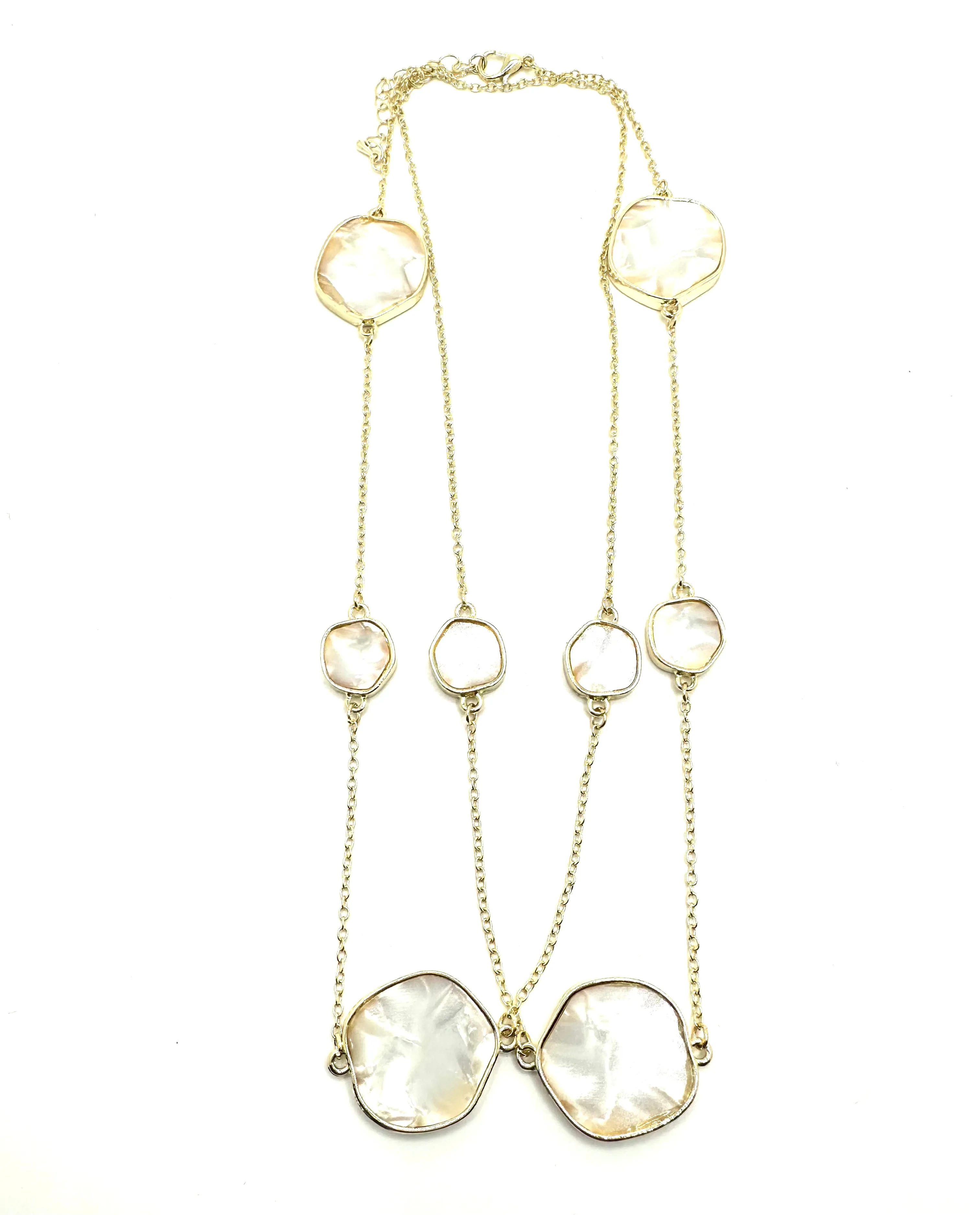 Mother of Pearl Station Necklace