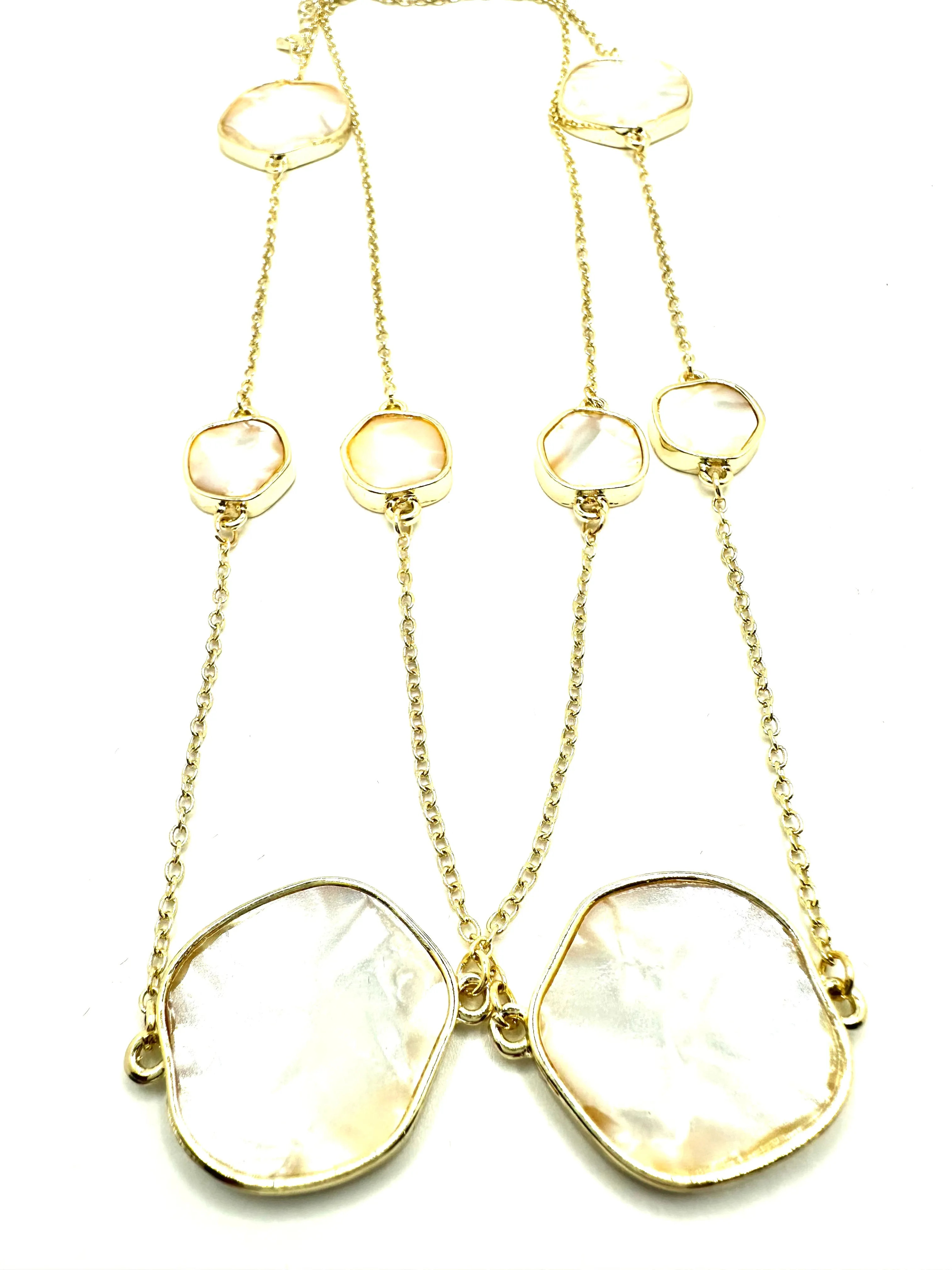 Mother of Pearl Station Necklace