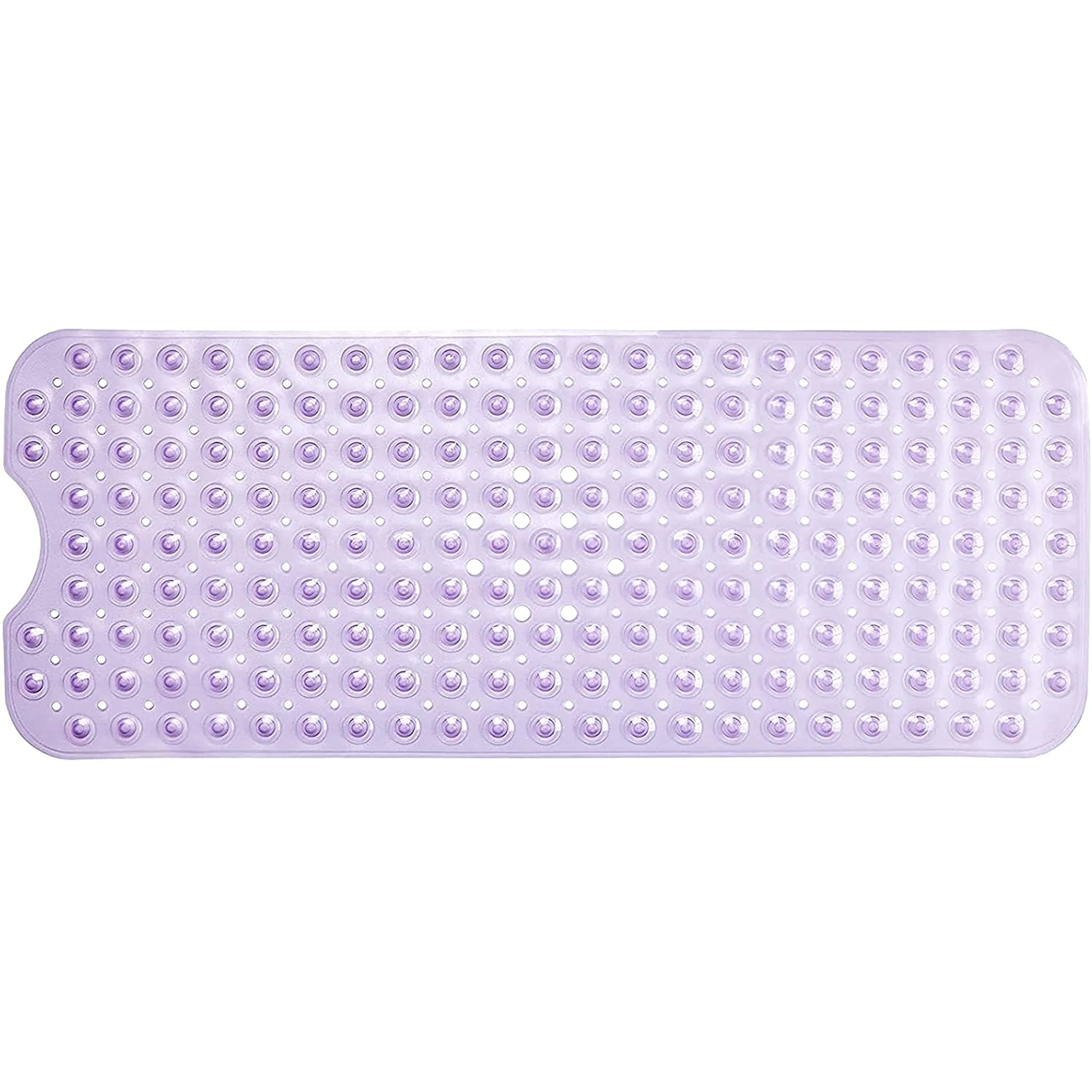 Nonslip Bath Mat With Suction Cups Purple 100x40cm40x16in Extra Long