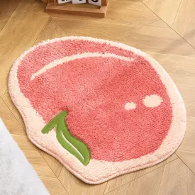 SINOTAO  -   Cute Fruit Shape Bathroom Mat 9 Colors Anti Slip Floor Carpet For Bedside Doorway Toilet Soft Comfortable Bath Rug