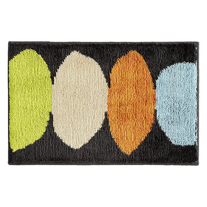 SINOTAO  -  Green Leaves Flocking Bath Mat Non-slip Absorbent Microfiber Bathroom Rug Home Entrance Door Mat Super Soft Bath Carpet Tapijt