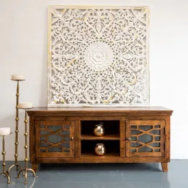 Solid Mango Wood TV Cabinet Media Cabinet TV Console