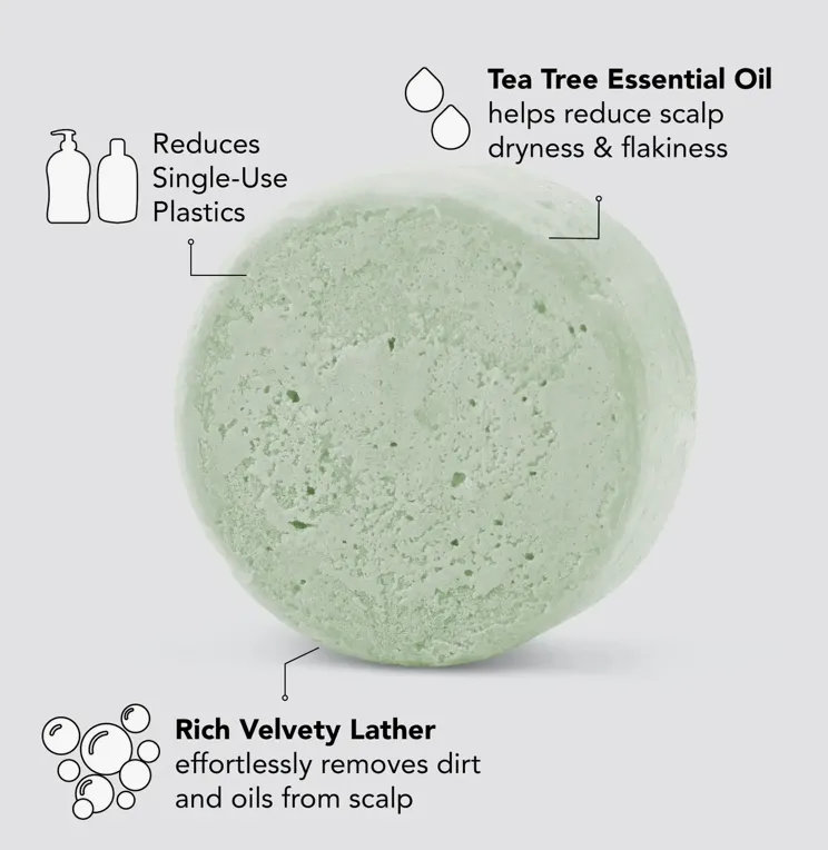 Tea Tree   Mint Clarifying Shampoo Bar By KITSCH