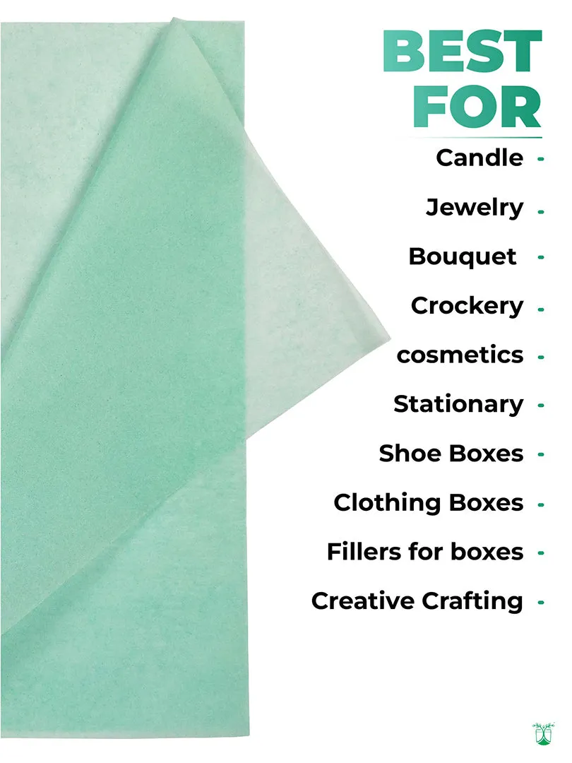 Tissue Wrapping (Green) Paper for Sustainable Packaging- MOQ 100 sheets