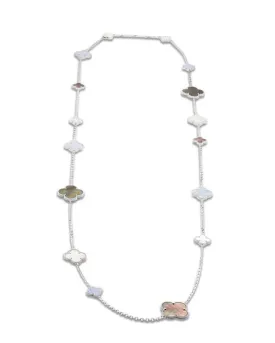 Van Cleef & Arpels Magic Alhambra 16 Motif Mop Necklace