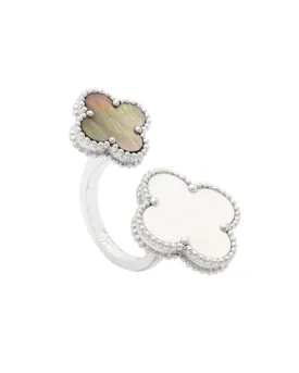 Van Cleef & Arpels  Magic Alhambra 2 Motif Double Ring